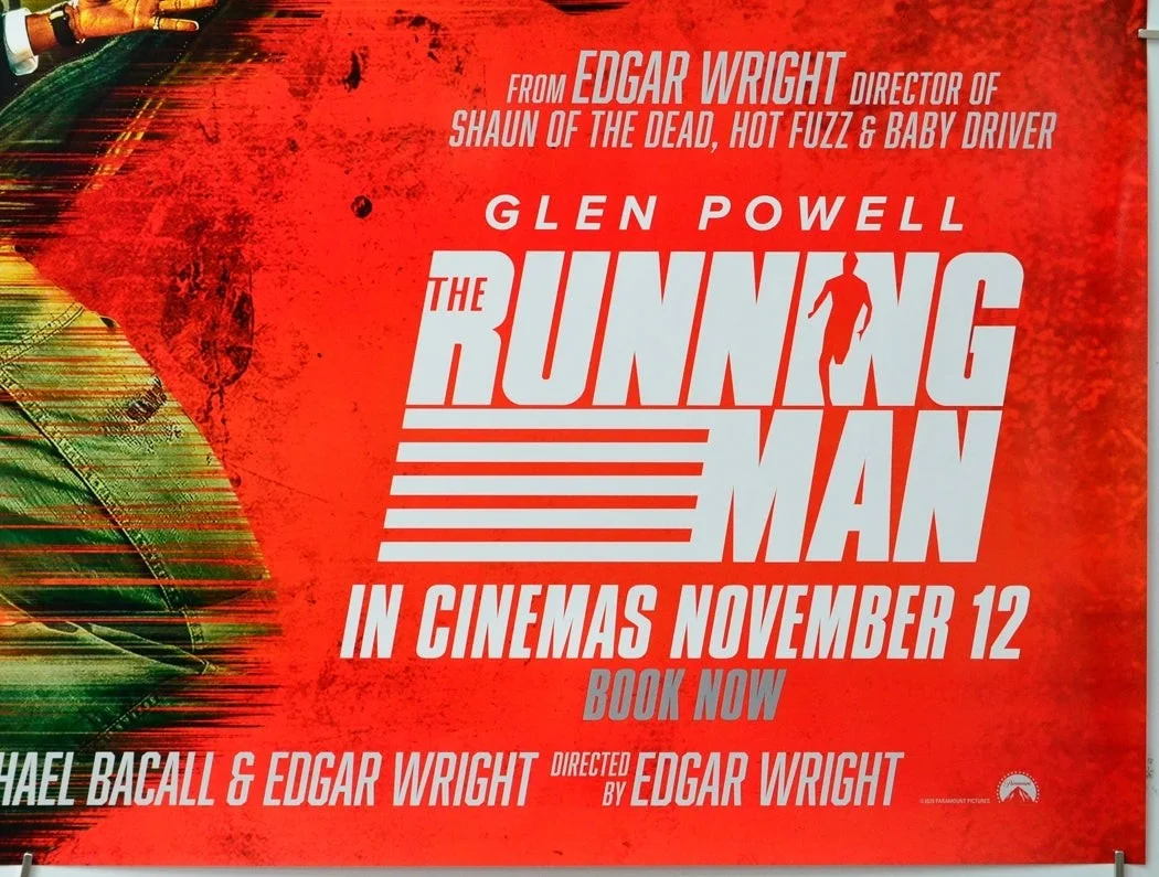 THE RUNNING MAN (2025) Original Cinema Quad Poster - Glen Powell, Josh Brolin, изображение 5