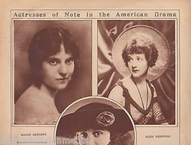 Jane Cowl Made Kennedy Ina Claire Silent Movie Actress Vintage 1922 Poster Print, изображение 3