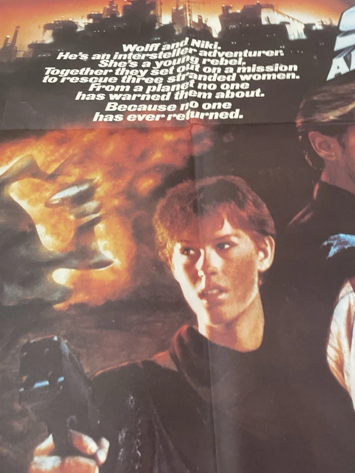 Spacehunter Adventures in the Forbidden Zone Original Cinema Quad Poster 1983, image 2