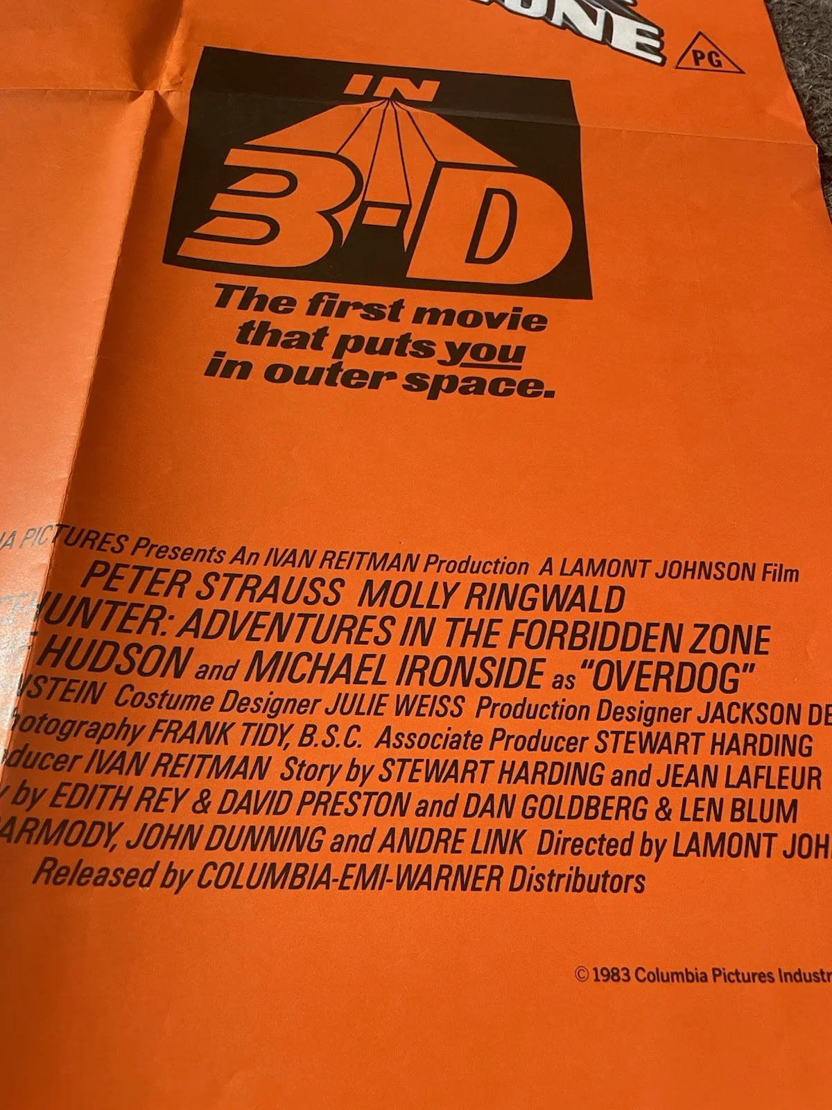 Spacehunter Adventures in the Forbidden Zone Original Cinema Quad Poster 1983, image 3