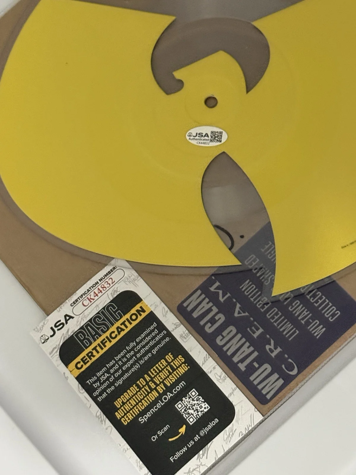Method Man Wu-Tang Clan Signed C.R.E.A.M Vinyl w/ Inscription “Shaolin God” RARE, изображение 4