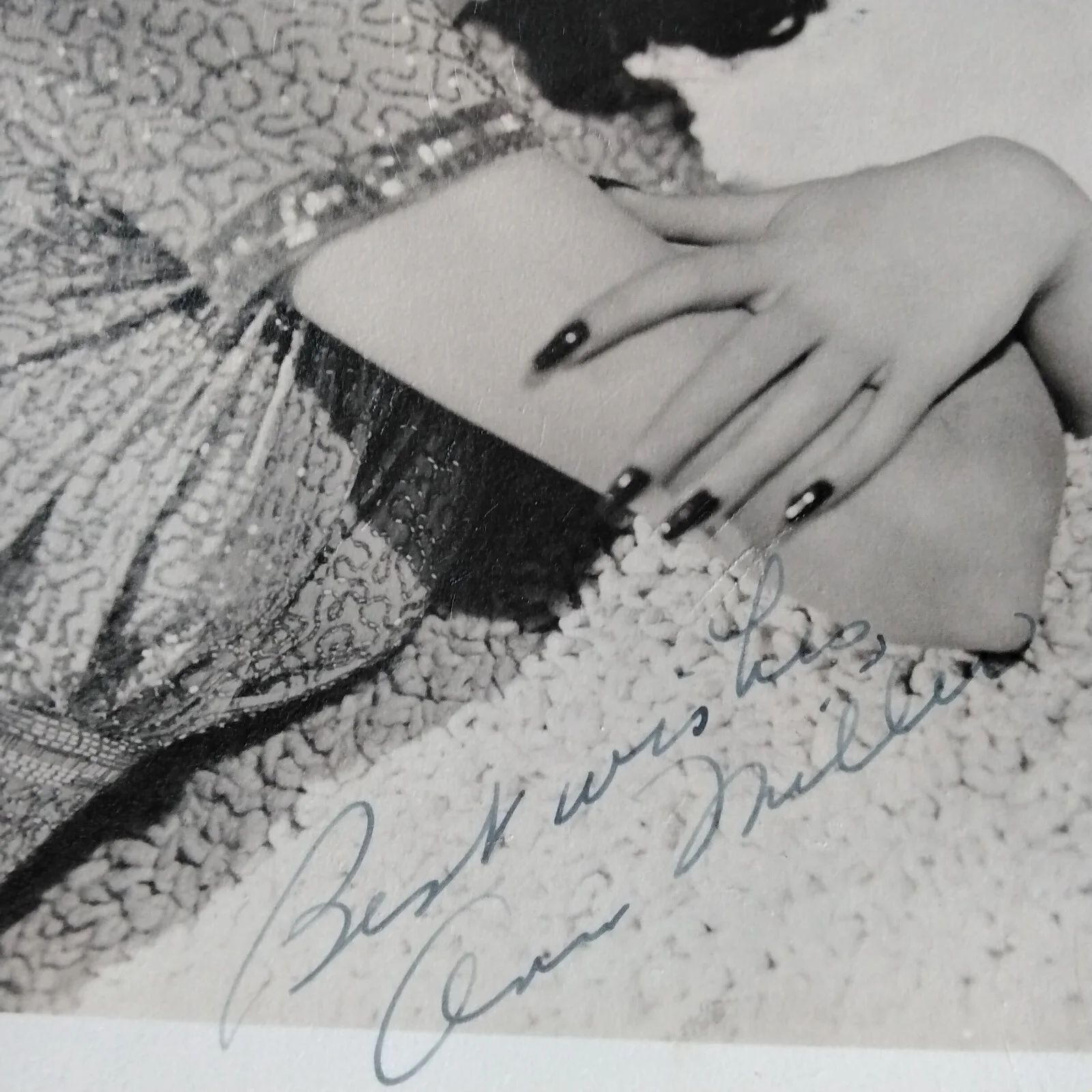 Ann Miller Signed DW Photo Movie Actress Dancer MGM Easter Parade On The Town, image 3