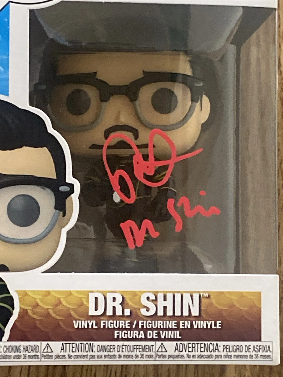Randell Park — Randell Park Autographed Dr Shin Funko Pop #1308 DC Aquaman Inscription, изображение 2