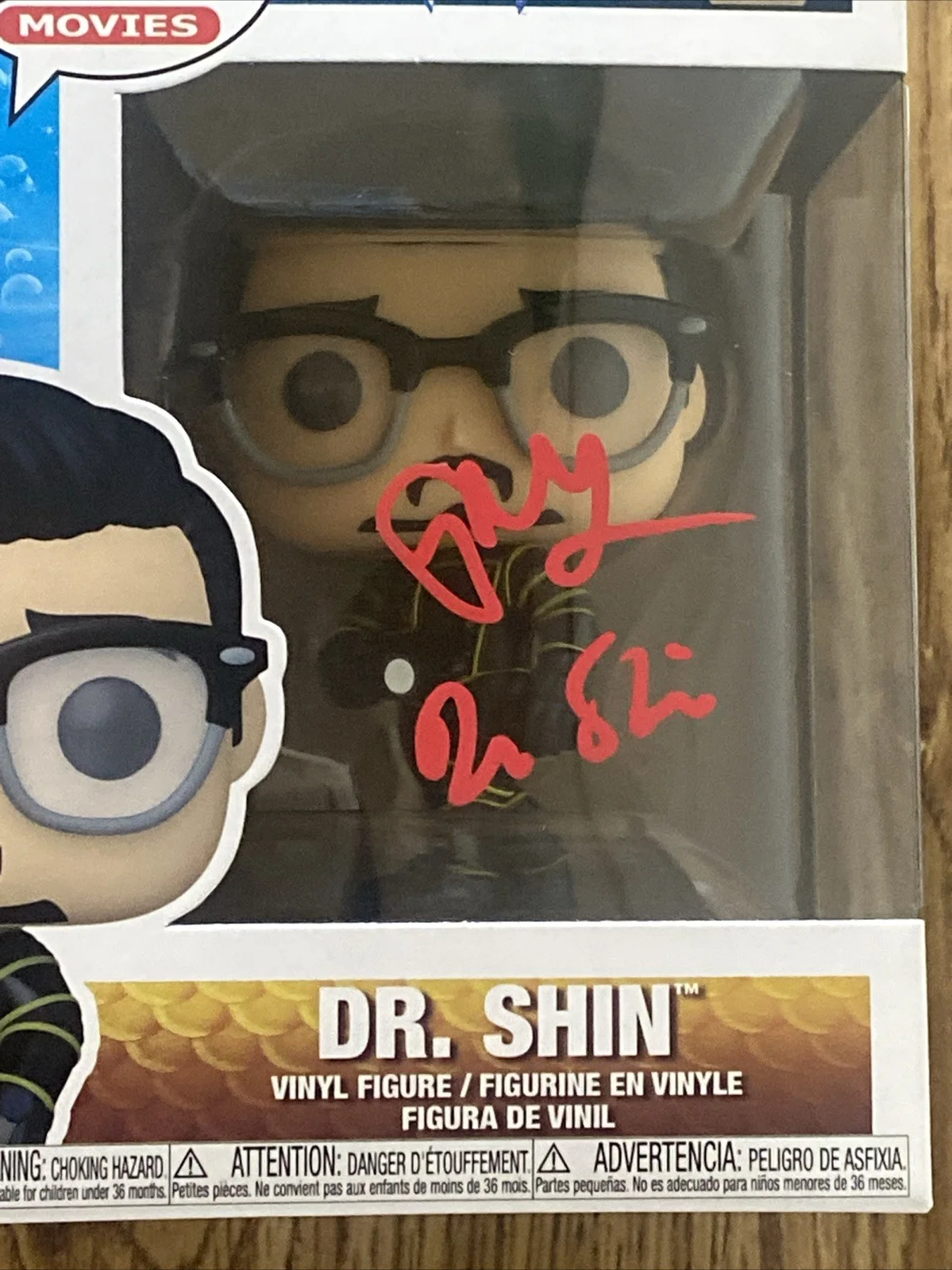 Randell Park — Randell Park Autographed Dr Shin Funko Pop #1308 DC Aquaman Inscription, изображение 2
