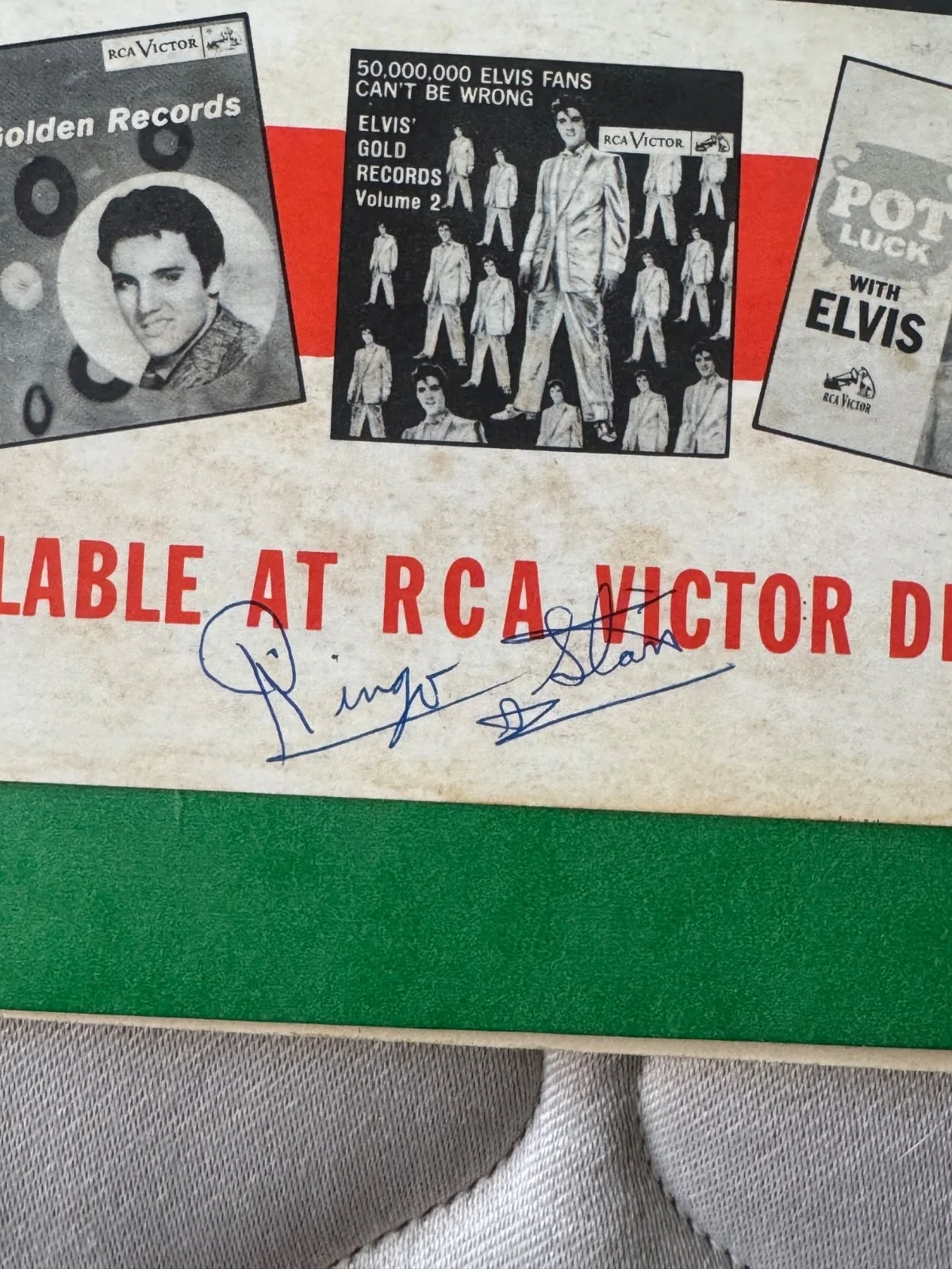 Ringo Starr signed Elvis poster, изображение 4