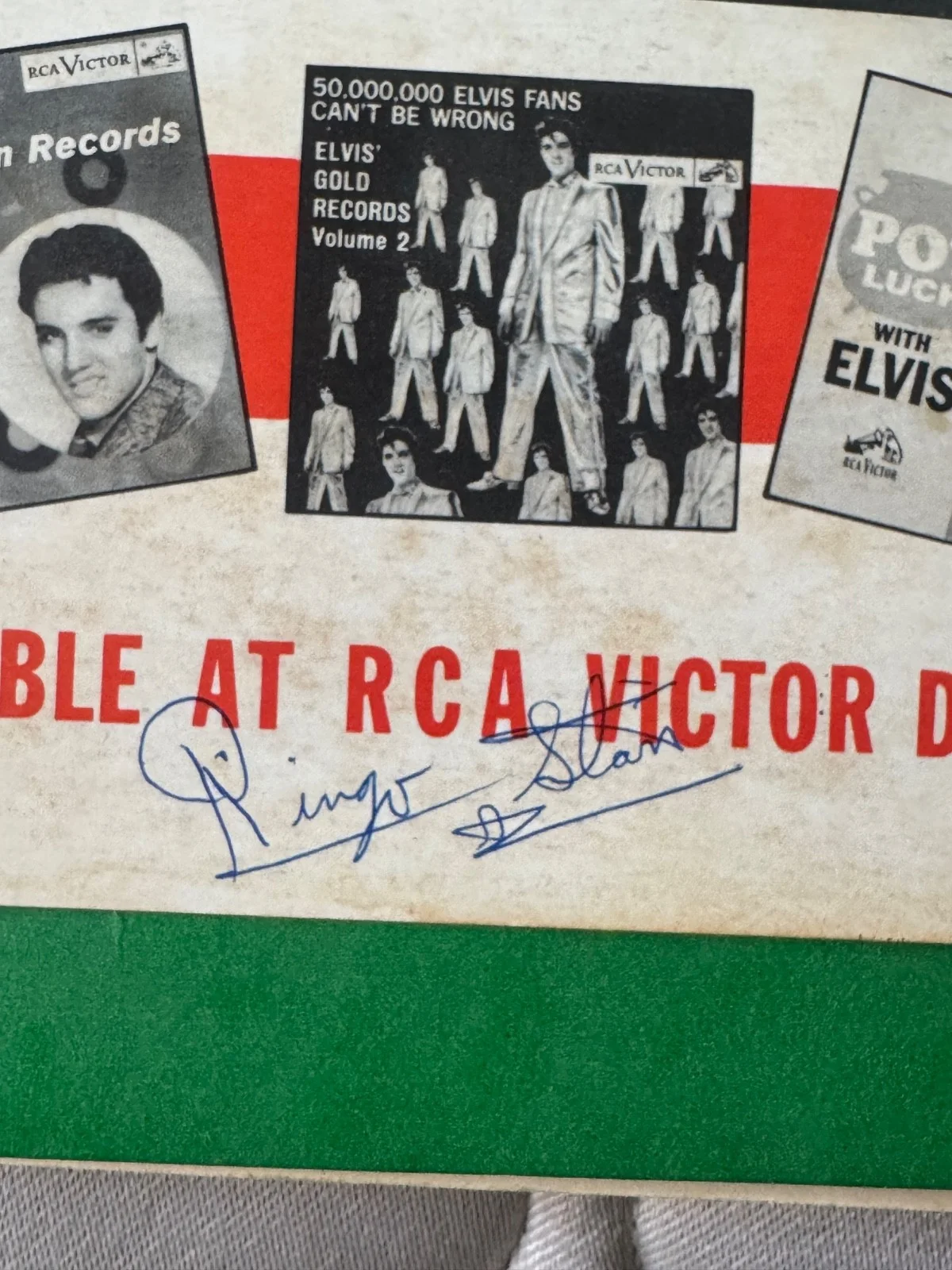Ringo Starr signed Elvis poster, изображение 5