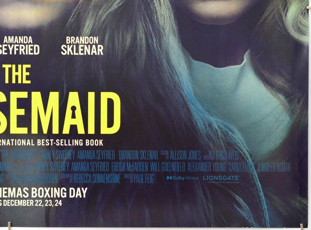 THE HOUSEMAID (2025) Original Quad Movie Poster - Sydney Sweeney Amanda Seyfried, изображение 5