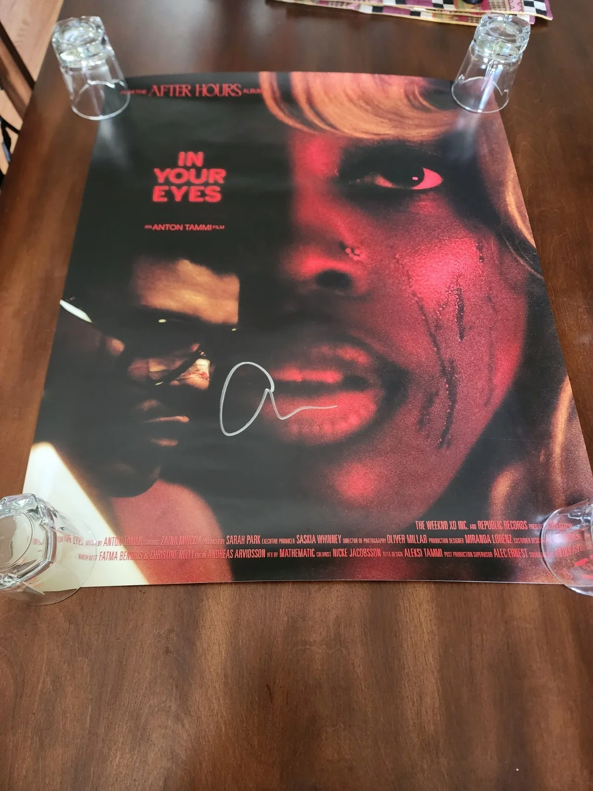 2 The WEEKND Authentic Signed Posters From Their Website., image 2