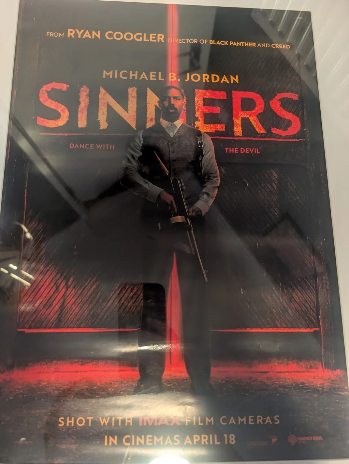 Sinners A3 Cinema Poster Framed Odeon Film Poster, image 3