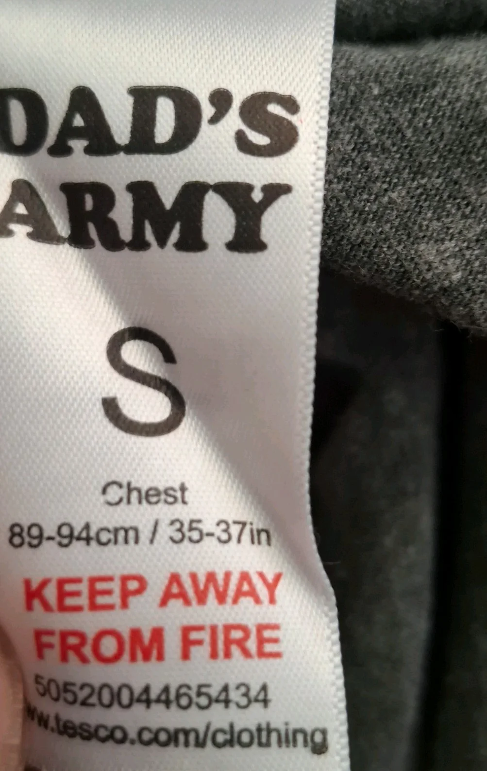 Dad's Army 'Don't Panic' Grey T-shirt...Size small, image 4