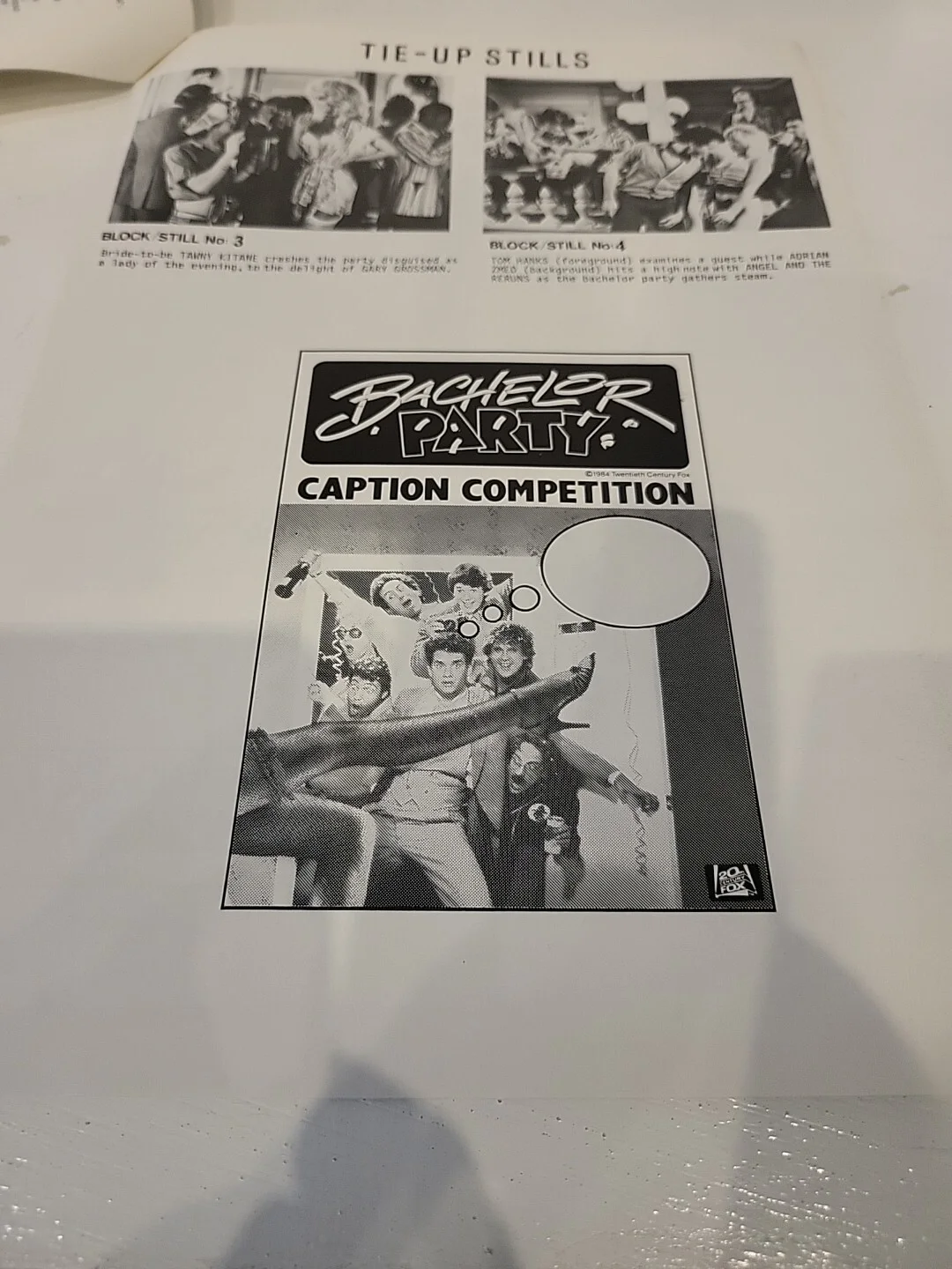 Bachelor Party Film Press Kit Press Book, image 3