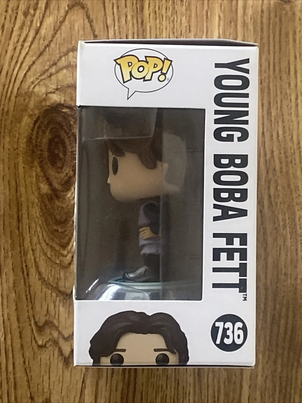 Daniel Logan — Daniel Logan Autographed ‘Star Wars’ Funko Pop #736 ‘Young Boba Fett' Insc, image 3