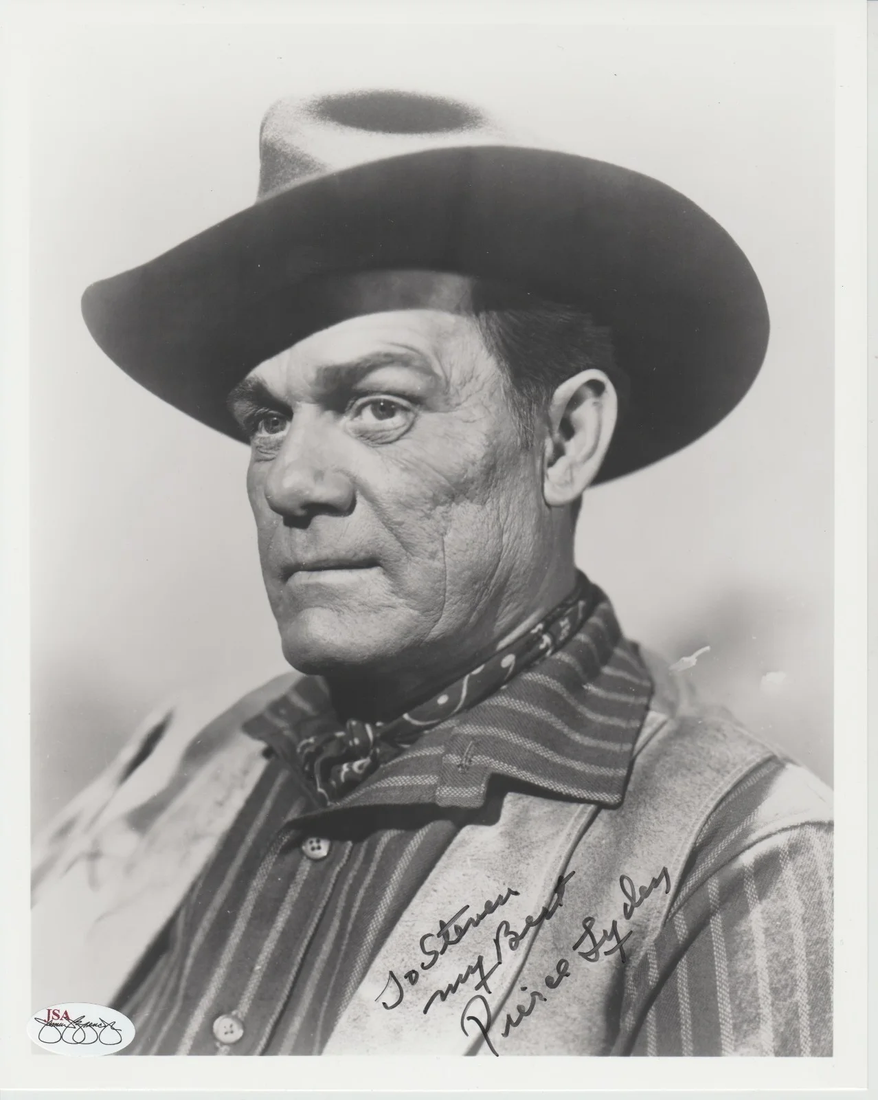 Pierce Lyden Signed 8X10 Photo Inscribed Autograph JSA D1998 Cowboy Hall of Fame, изображение 2