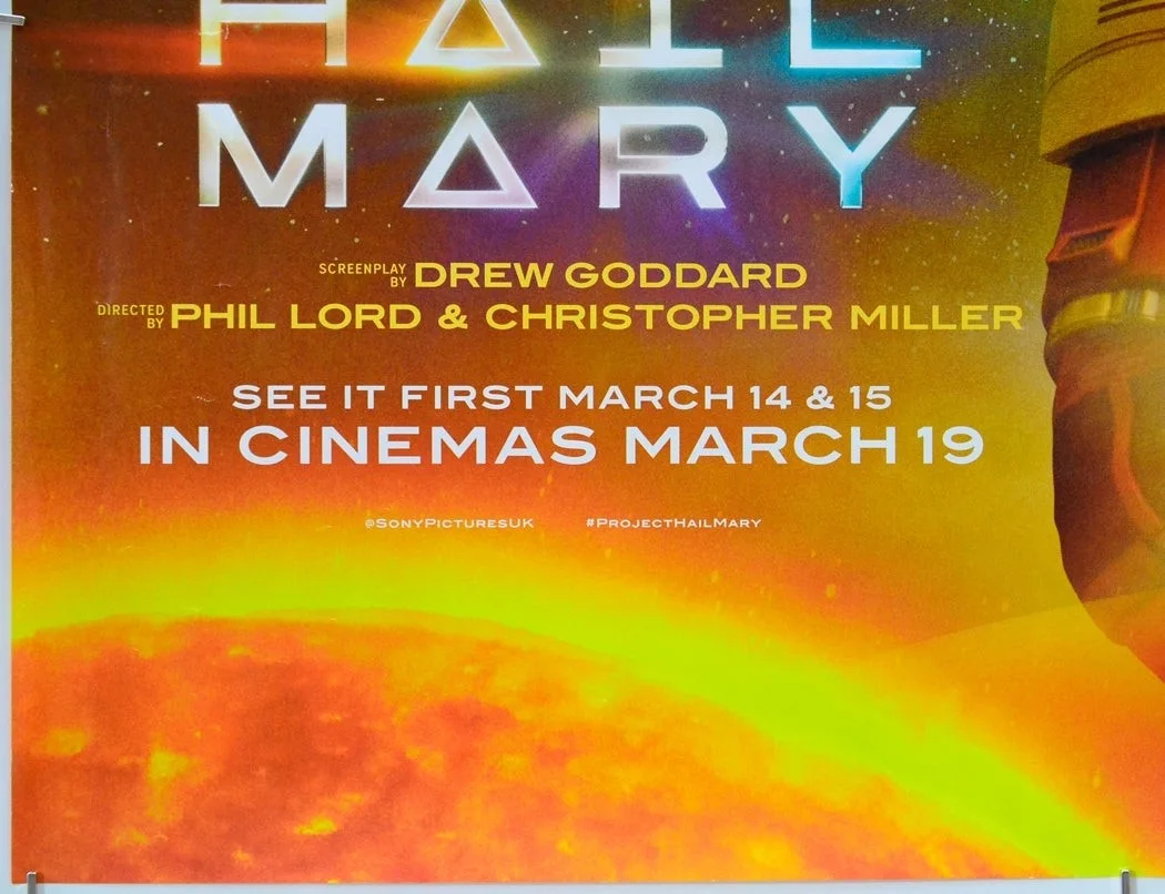 PROJECT HAIL MARY (2026) Original Cinema Quad Movie Poster - Ryan Gosling, изображение 4