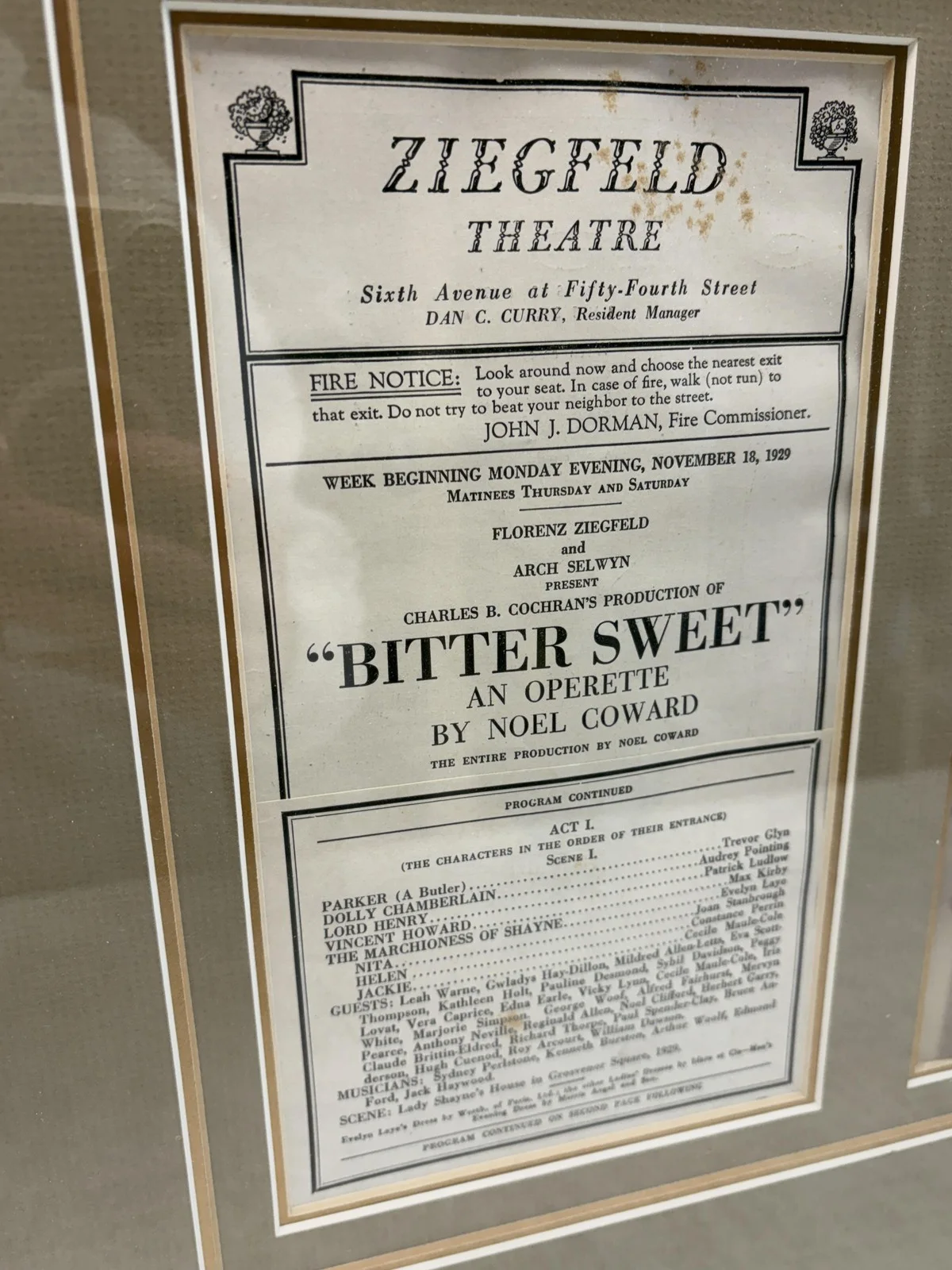 Vintage 1929 Ziegfeld Theatre Bitter Sweet Noel Coward Signed Photo Program USA, изображение 2