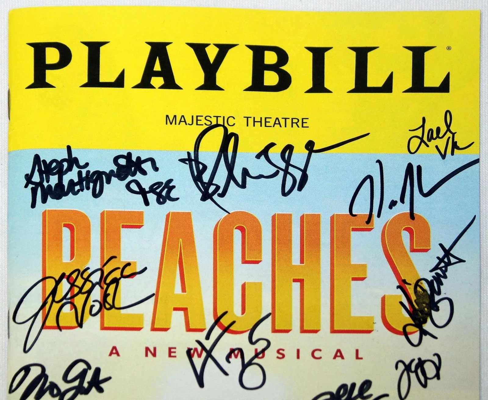BEACHES the Musical Broadway Cast Jessica Vosk Signed Playbill, image 2