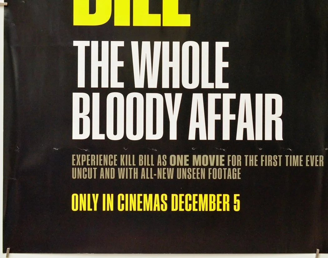 KILL BILL: THE WHOLE BLOODY AFFAIR (2025) Original Quad Movie Poster - Tarantino, изображение 4