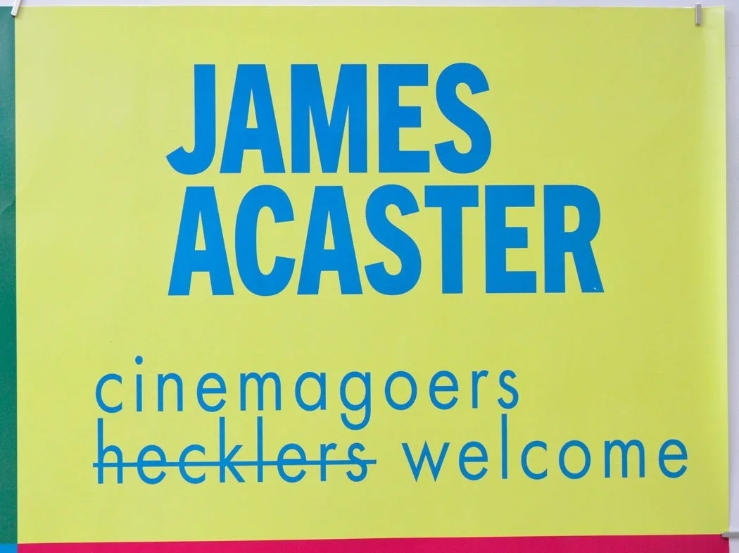 JAMES ACASTER - CINEMAGOERS WELCOME (2026) Original Cinema Quad Film Poster, изображение 3