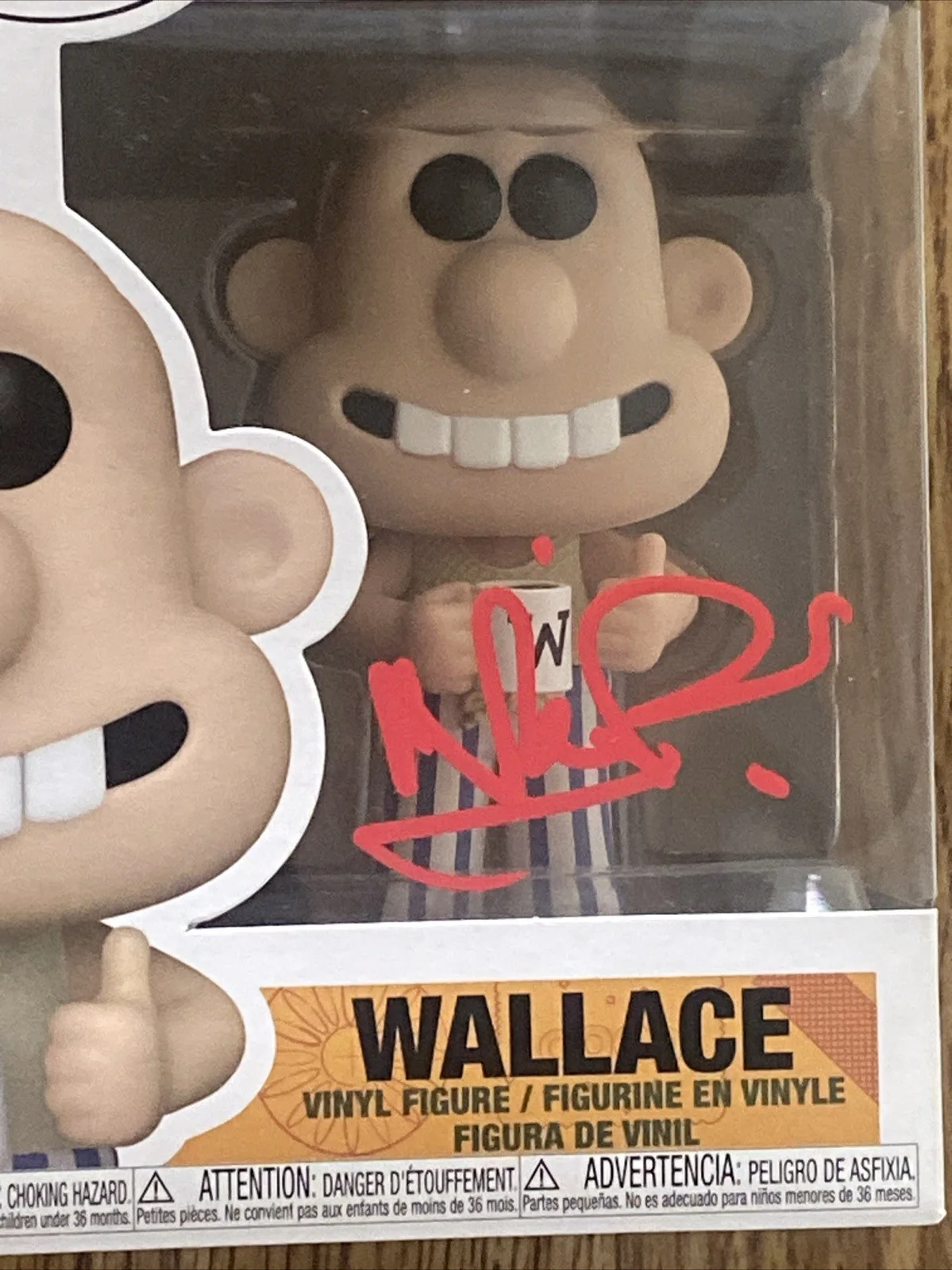 Nick Park — Nick Park Autographed Wallace Funko Pop ‘Wallace & Gromit’ Creator, image 2