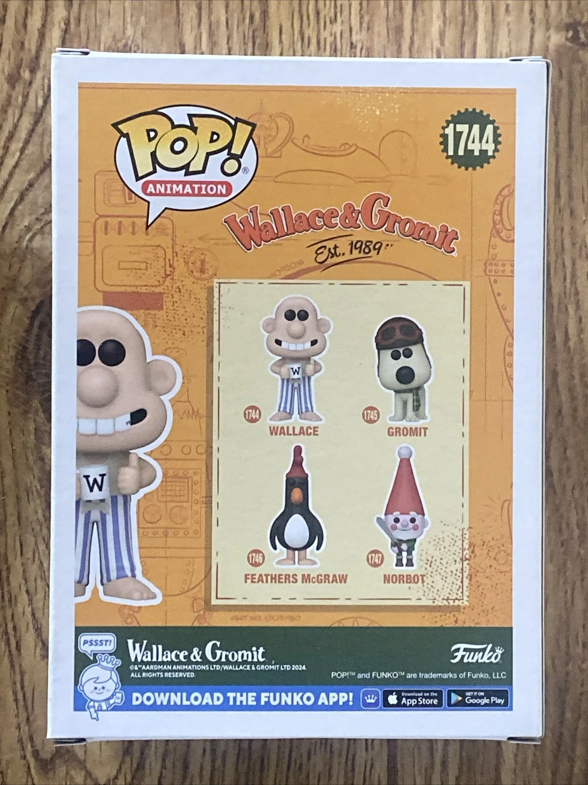 Nick Park — Nick Park Autographed Wallace Funko Pop ‘Wallace & Gromit’ Creator, image 4