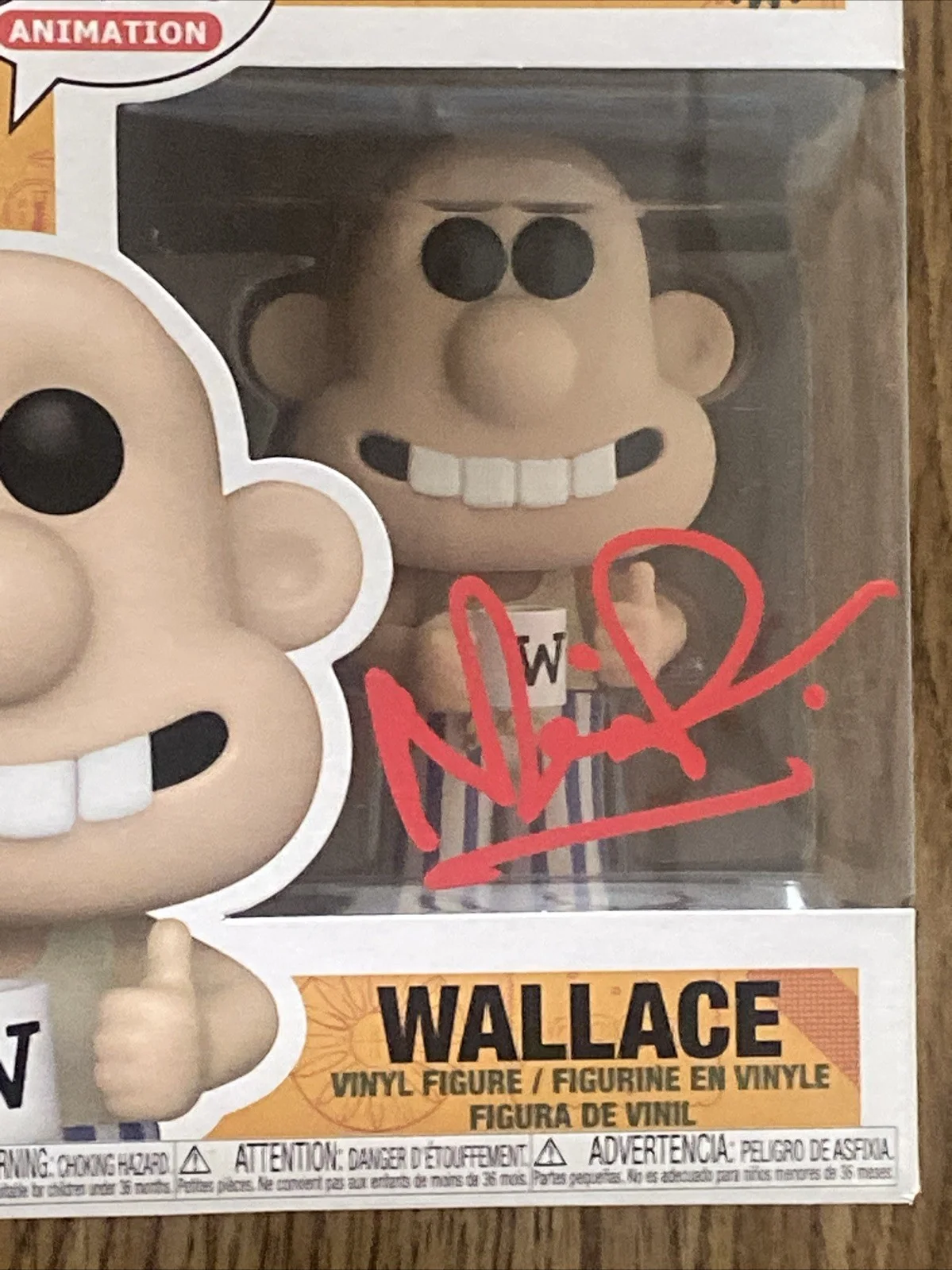 Nick Park — Nick Park Autographed Wallace Funko Pop ‘Wallace & Gromit’ Creator, image 2