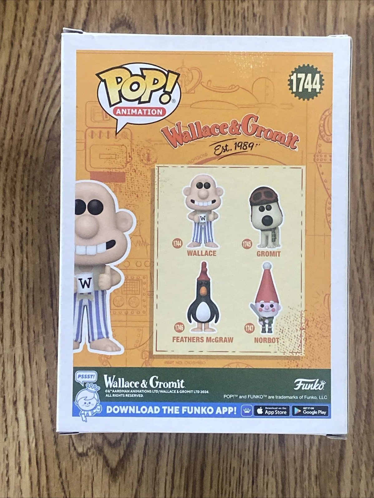Nick Park — Nick Park Autographed Wallace Funko Pop ‘Wallace & Gromit’ Creator, image 4