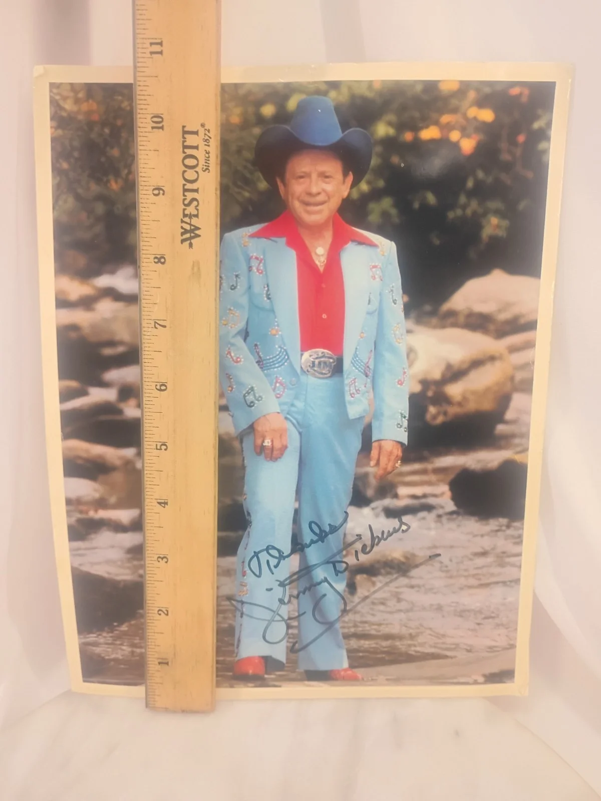 Autographed 8x10 Photo - Little Jimmy Dickens Country Music, изображение 2