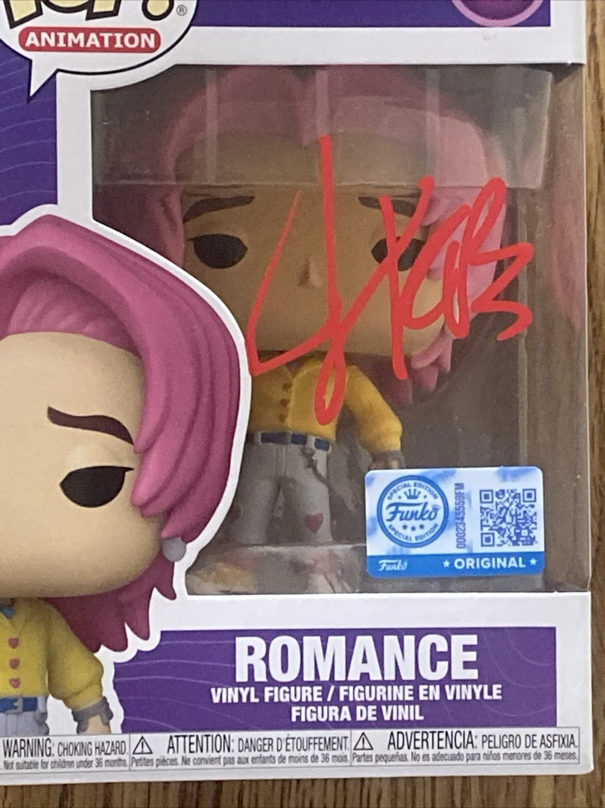 Joel Kim Booster — Joel Kim Booster Autographed ‘K-Pop Demon Hunters’ Funko Pop #2436 Romance Saja, изображение 2