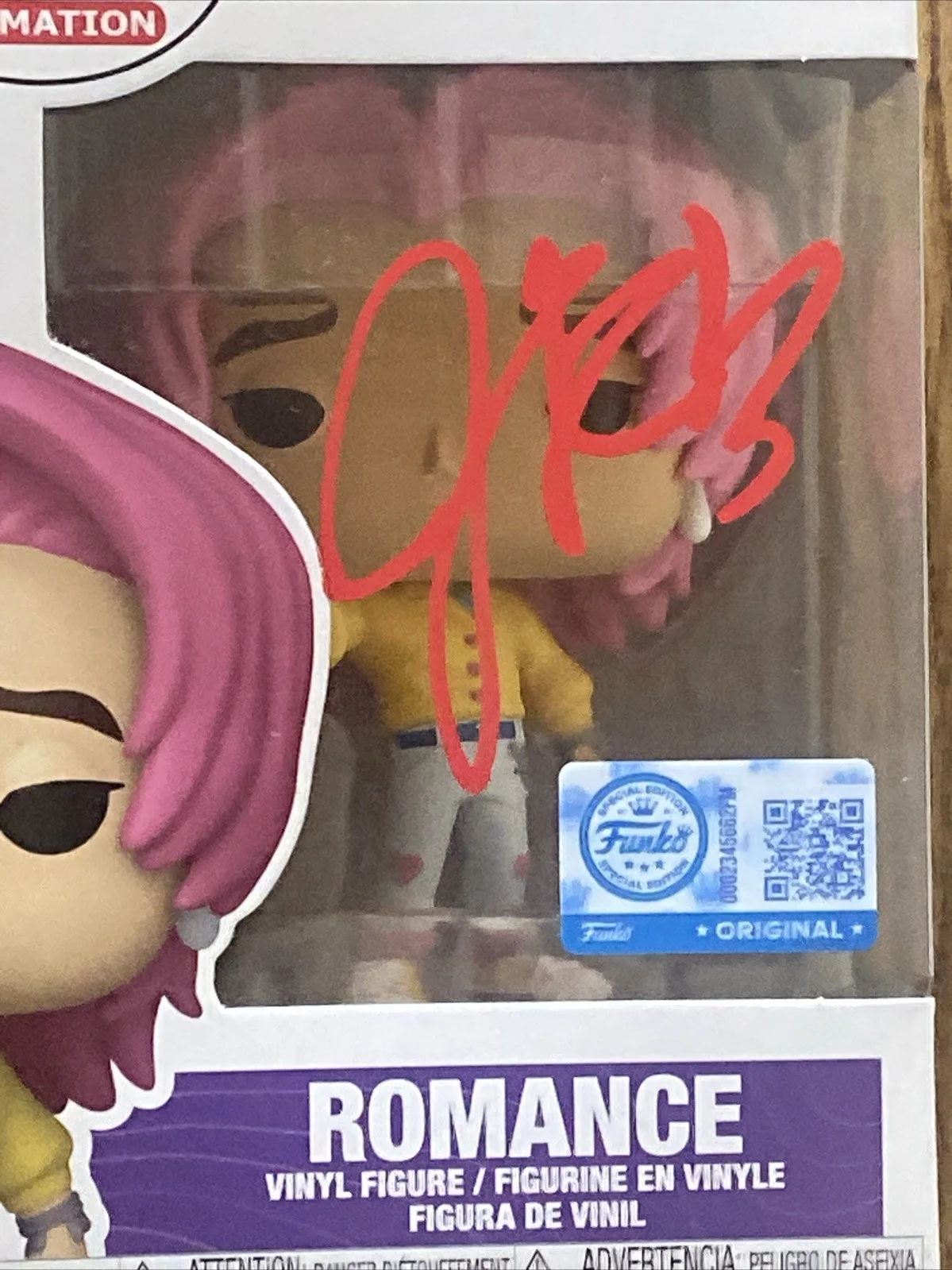 Joel Kim Booster — Joel Kim Booster Autographed ‘K-Pop Demon Hunters’ Funko Pop #2436 Romance Saja, изображение 2