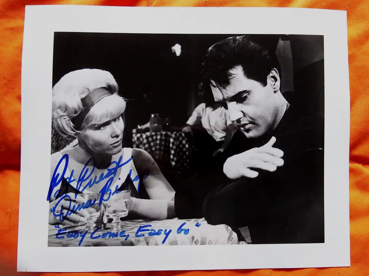 Pat Priest — Elvis Presley Pat Priest Signed Photo 1967 Easy Come Easy Go The Munsters Actor, изображение 3