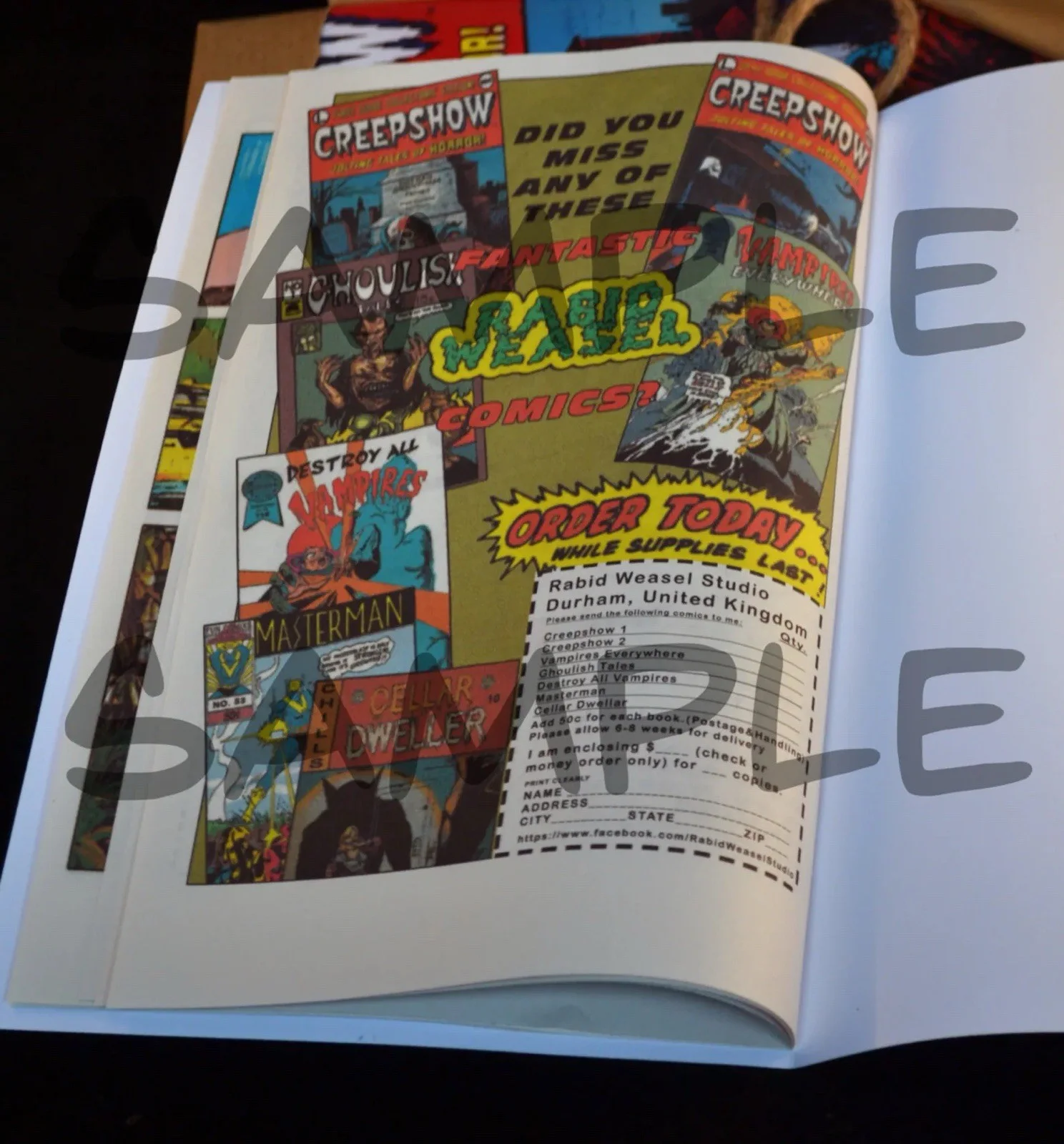 Creepshow 2 Comic Replica Prop Horror - very rare item, image 5
