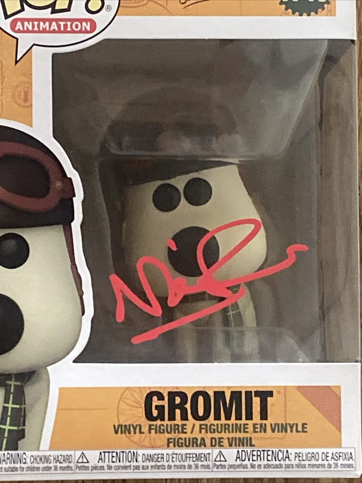 Nick Park — Nick Park Autographed Gromit Funko Pop ‘Wallace & Gromit’ Creator, image 2