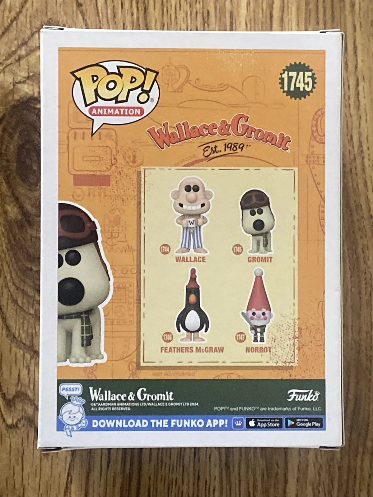 Nick Park — Nick Park Autographed Gromit Funko Pop ‘Wallace & Gromit’ Creator, image 4
