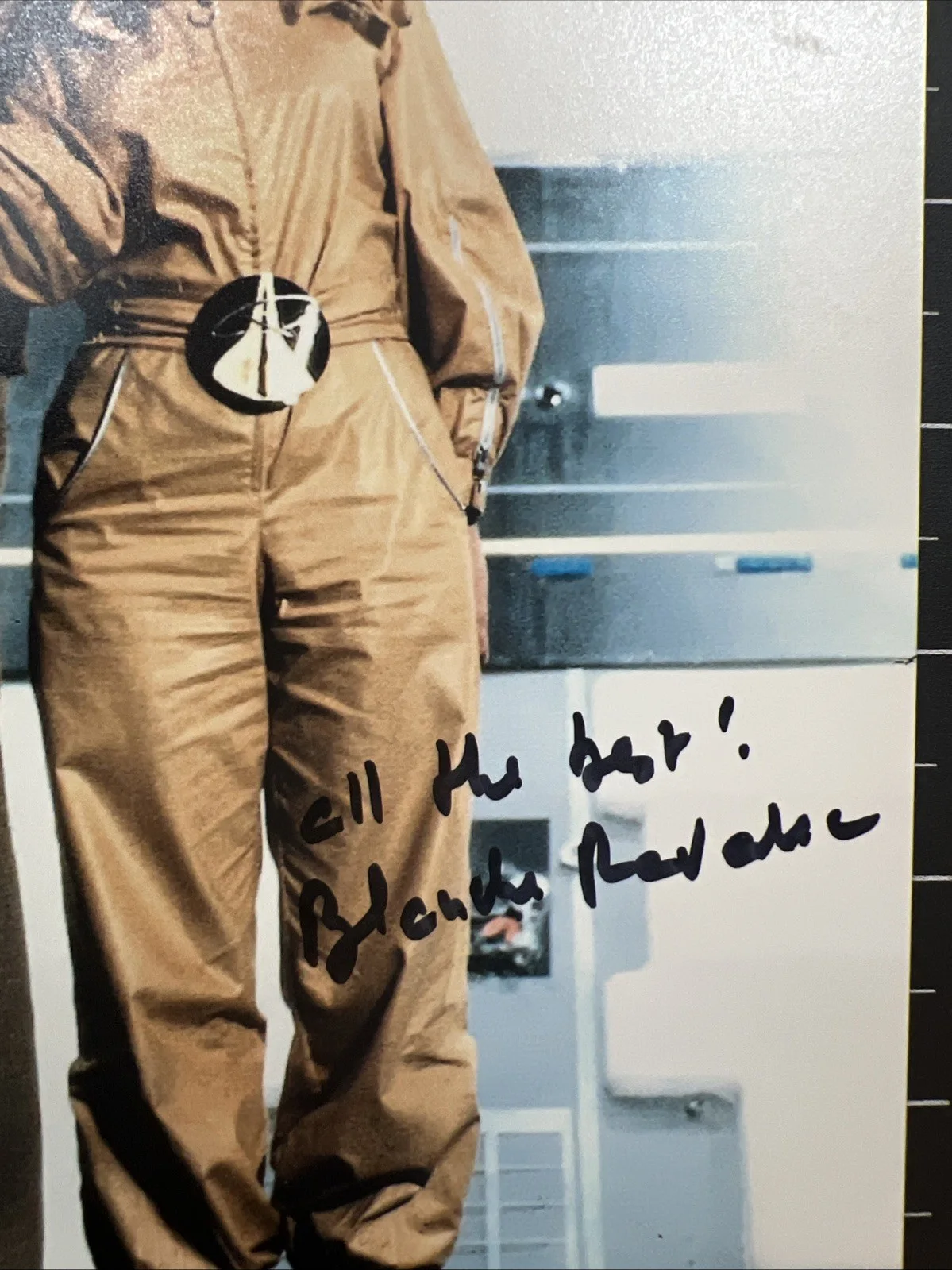 Richard Kiel — Richard Kiel + Blanche Ravalec Signed Autographed 8x10 Photo Moonraker Bond Jaws, image 3