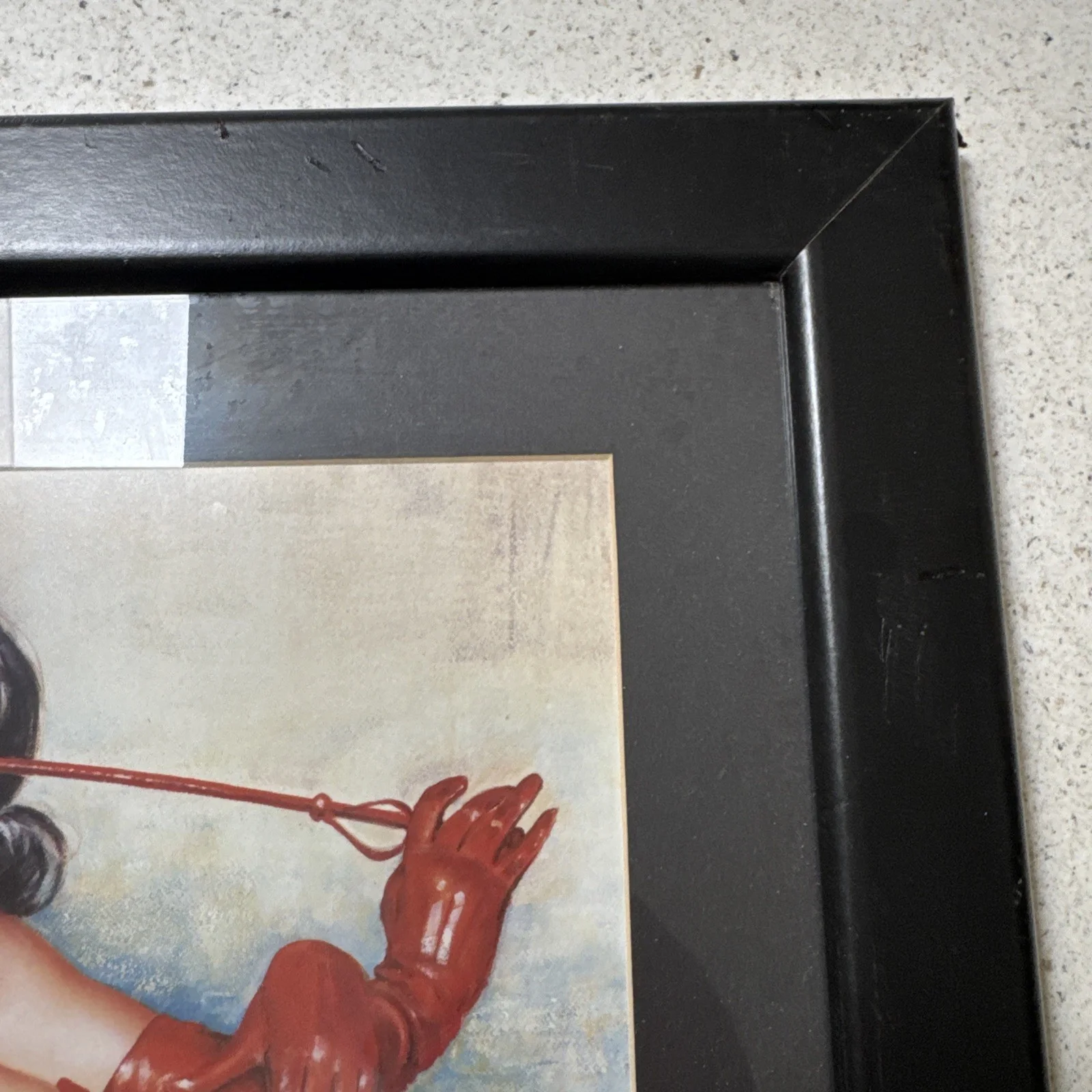 Bettie Page Don’t Tread On My 18”x16” Black Framed, изображение 4