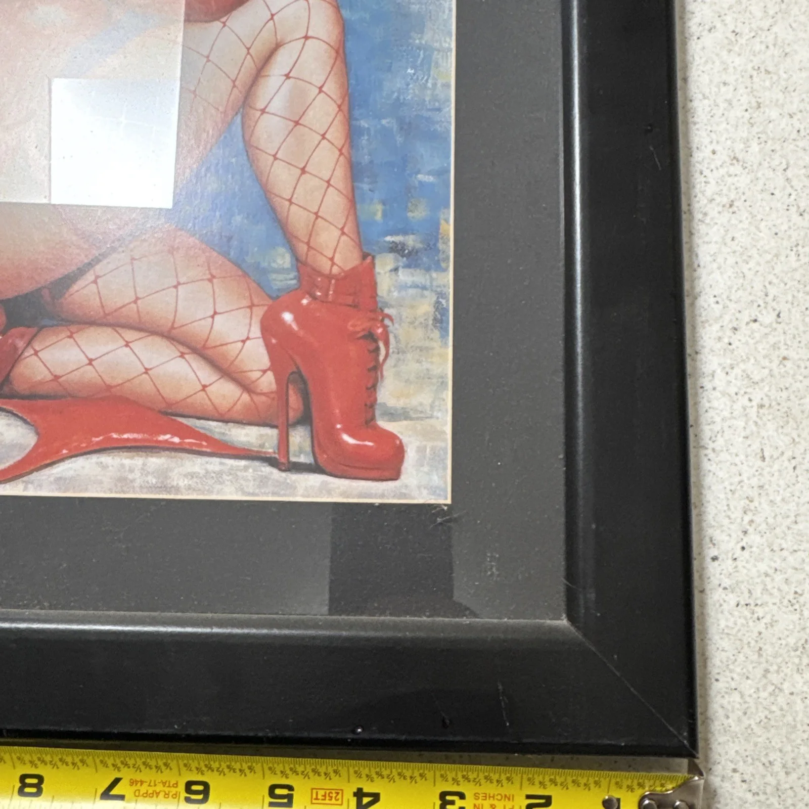 Bettie Page Don’t Tread On My 18”x16” Black Framed, изображение 5