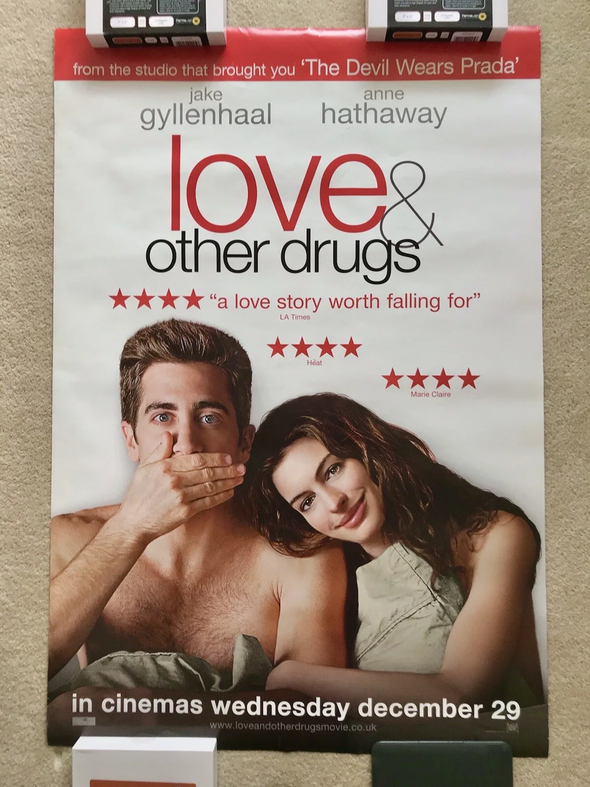 LOVE & OTHER DRUGS Original DS Movie Film Poster JAKE GYLLENHAAL ANNE HATHAWAY, изображение 2