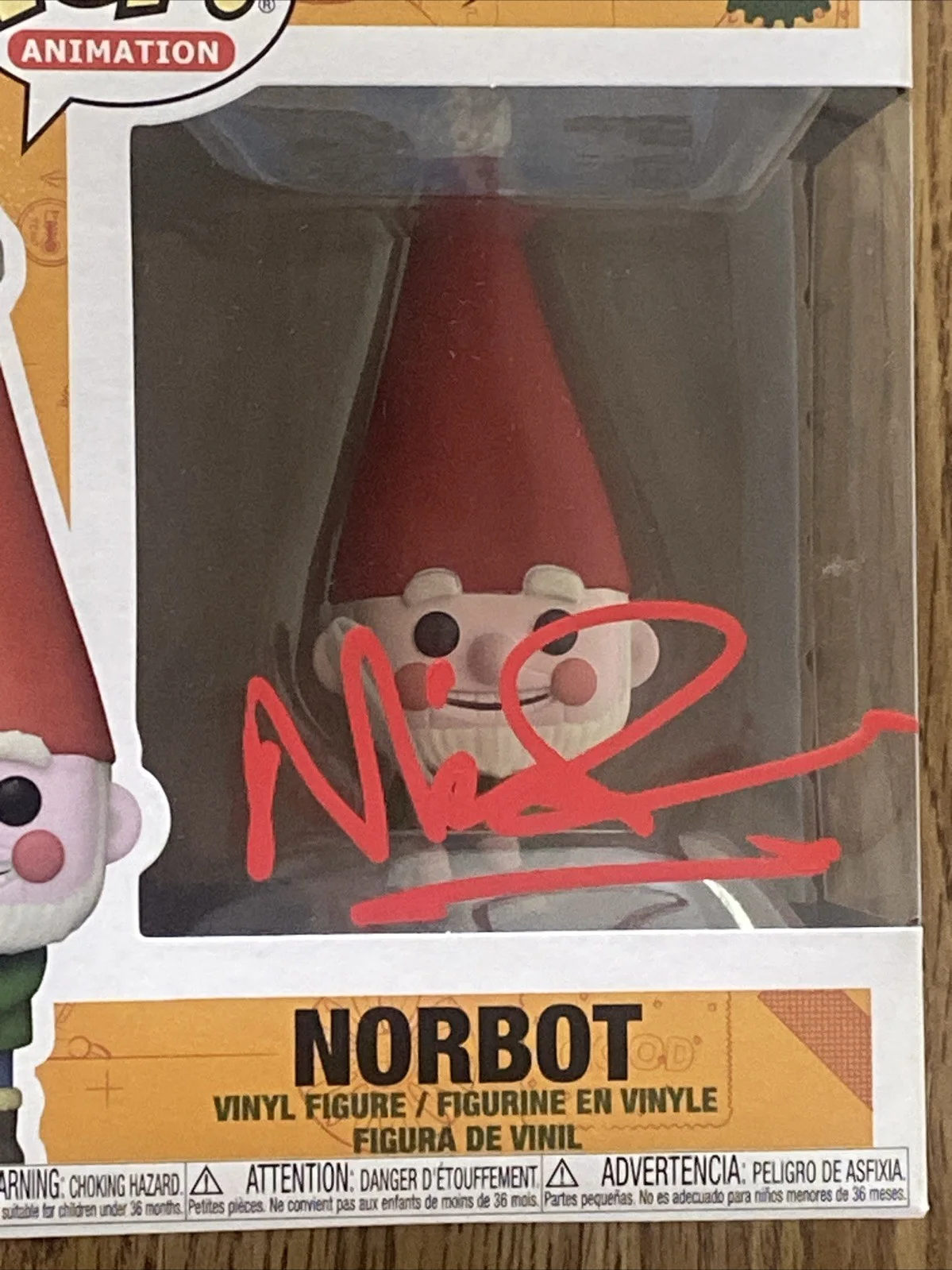 Nick Park — Nick Park Autographed Norbot Funko Pop ‘Wallace & Gromit’ Creator, image 2