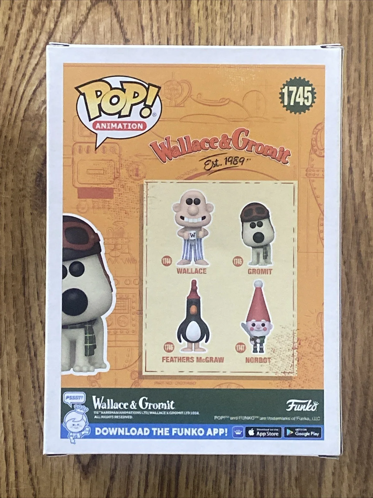 Nick Park — Nick Park Autographed Gromit Funko Pop ‘Wallace & Gromit’ Creator, image 4