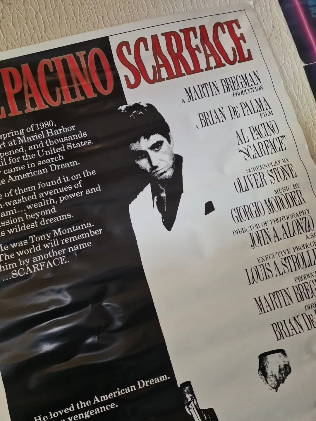 Scarface 2 27x 40 Authentic Original one sheet cinema quad poster, image 4
