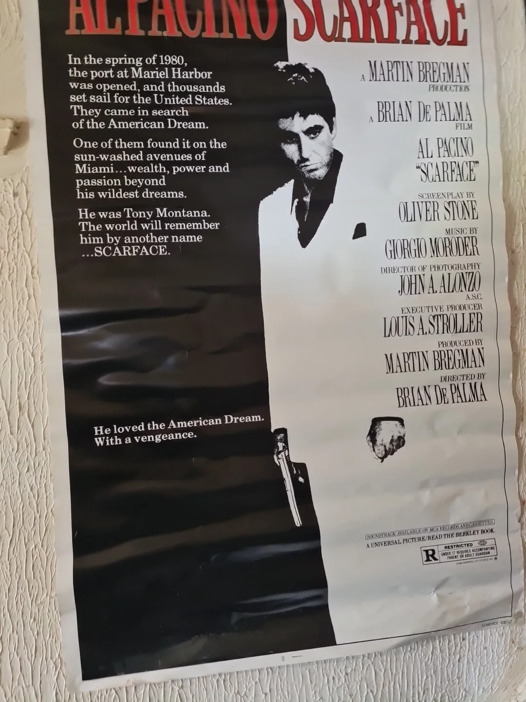 Scarface 2 27x 40 Authentic Original one sheet cinema quad poster, image 5
