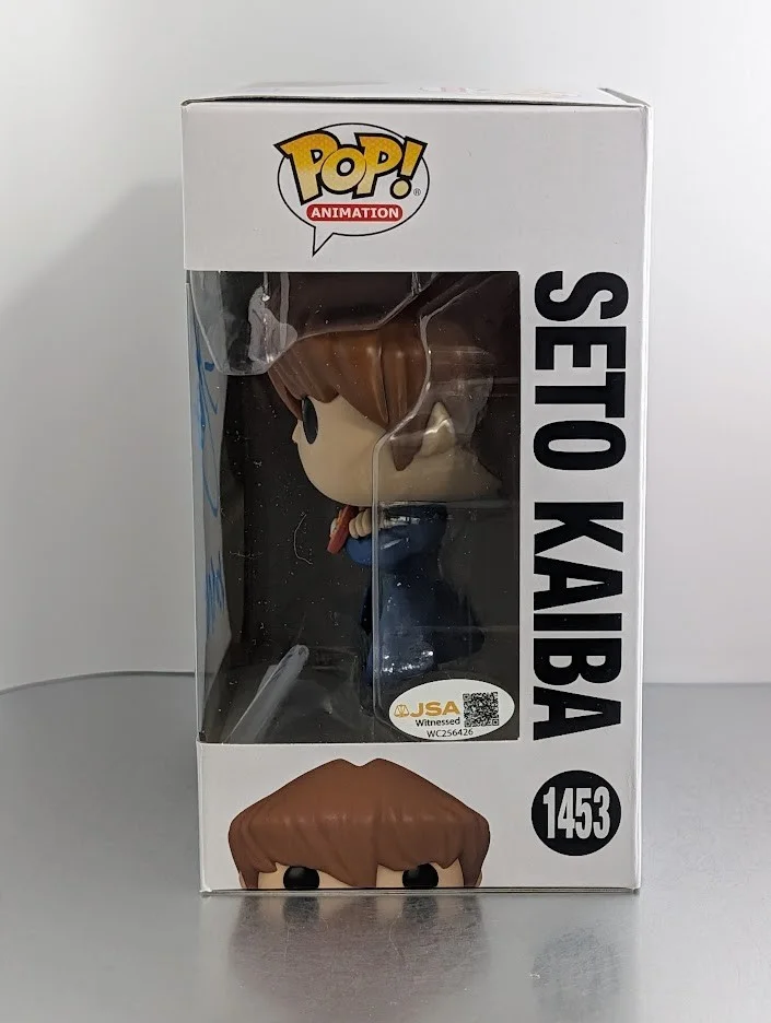 Hikaru Midorikawa — Hikaru Midorikawa JVA Signed Autographed Funko Pop #1453 Seto Kaiba Yu-Gi-Oh JSA, изображение 2
