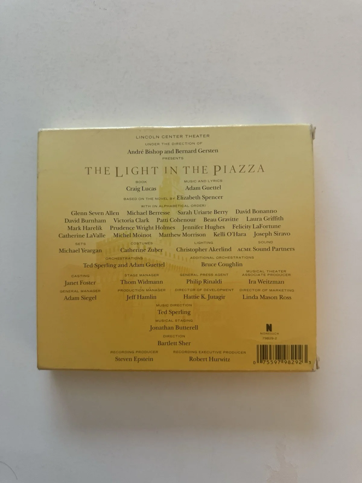 THE LIGHT IN THE PIAZZA Signed CD Kelli O'Hara Matthew Morrison Broadway Cast, image 4