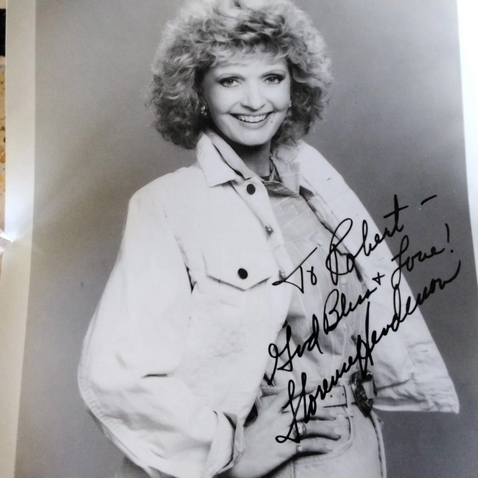 Florence Henderson SIGNED Photo 70s TV Actress The Brady Brunch Country Kitchen, изображение 3