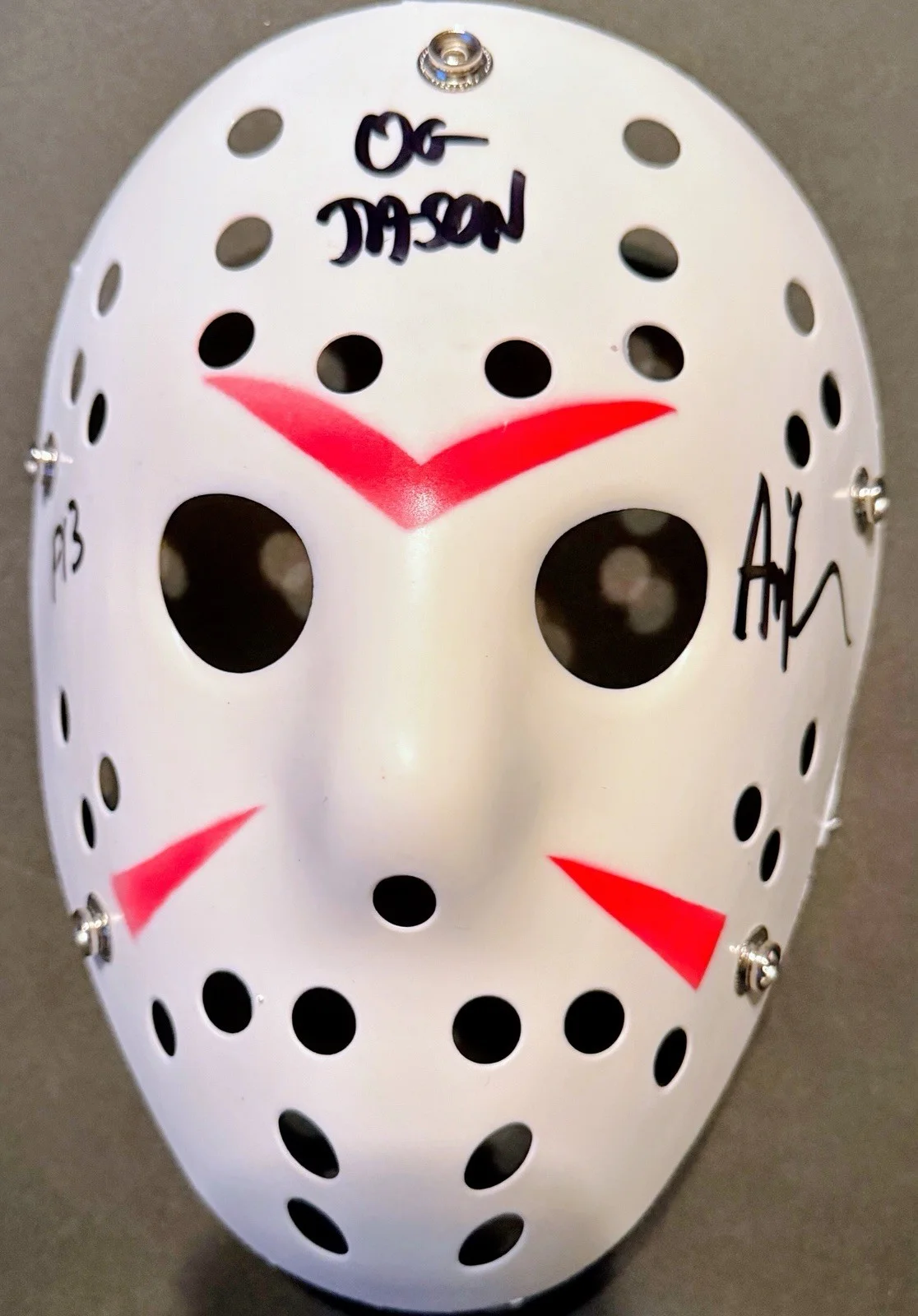 ARI LEHMAN 'Friday the 13th' New, autographed masks-Lot of TWO! COA's on masks, изображение 3