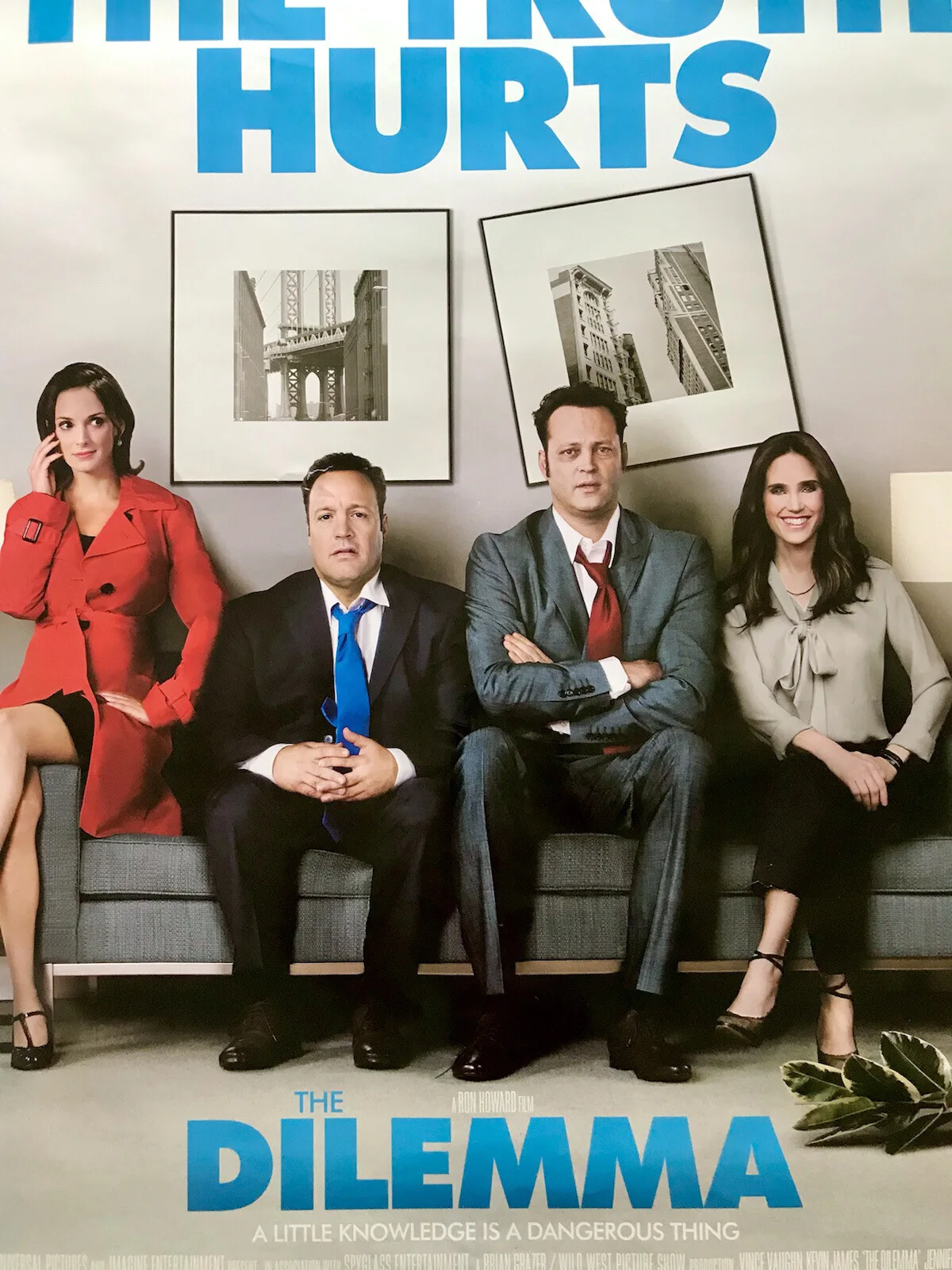 THE DILEMMA Original DS Movie Poster KEVIN JAMES WINONA RYDER JENNIFER CONNELLY, изображение 4