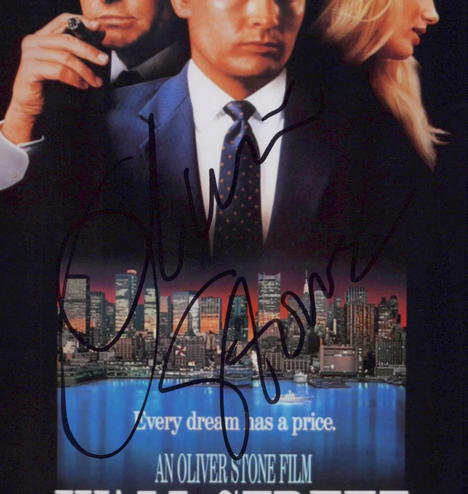 OLIVER STONE — Oliver Stone signed "WALL STREET" 8x10 Photo EXACT PROOF Director Auto ACOA COA, изображение 5