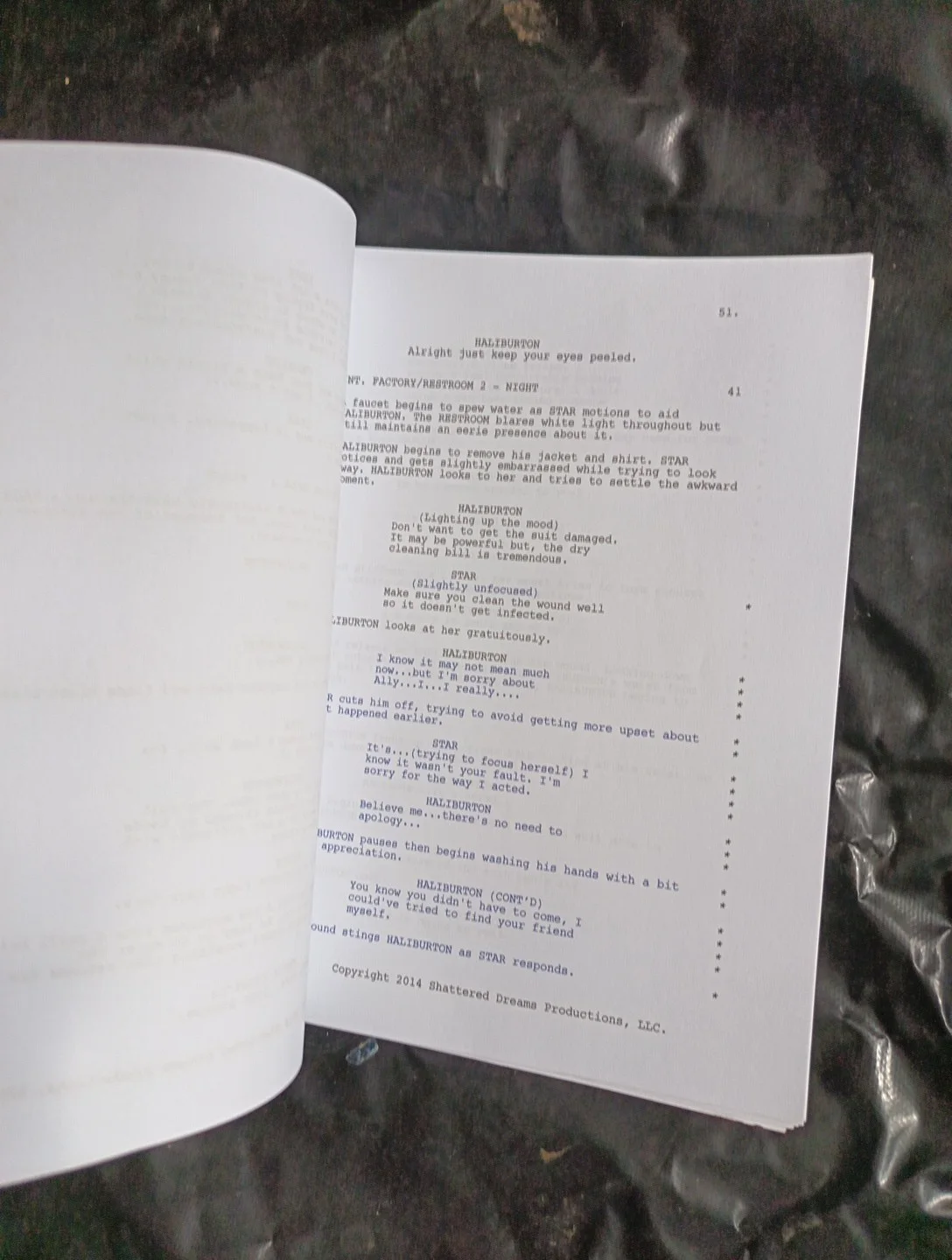 Original The Red Suit Signed Shattered Dreams Product Film Script / Screenplay., image 3