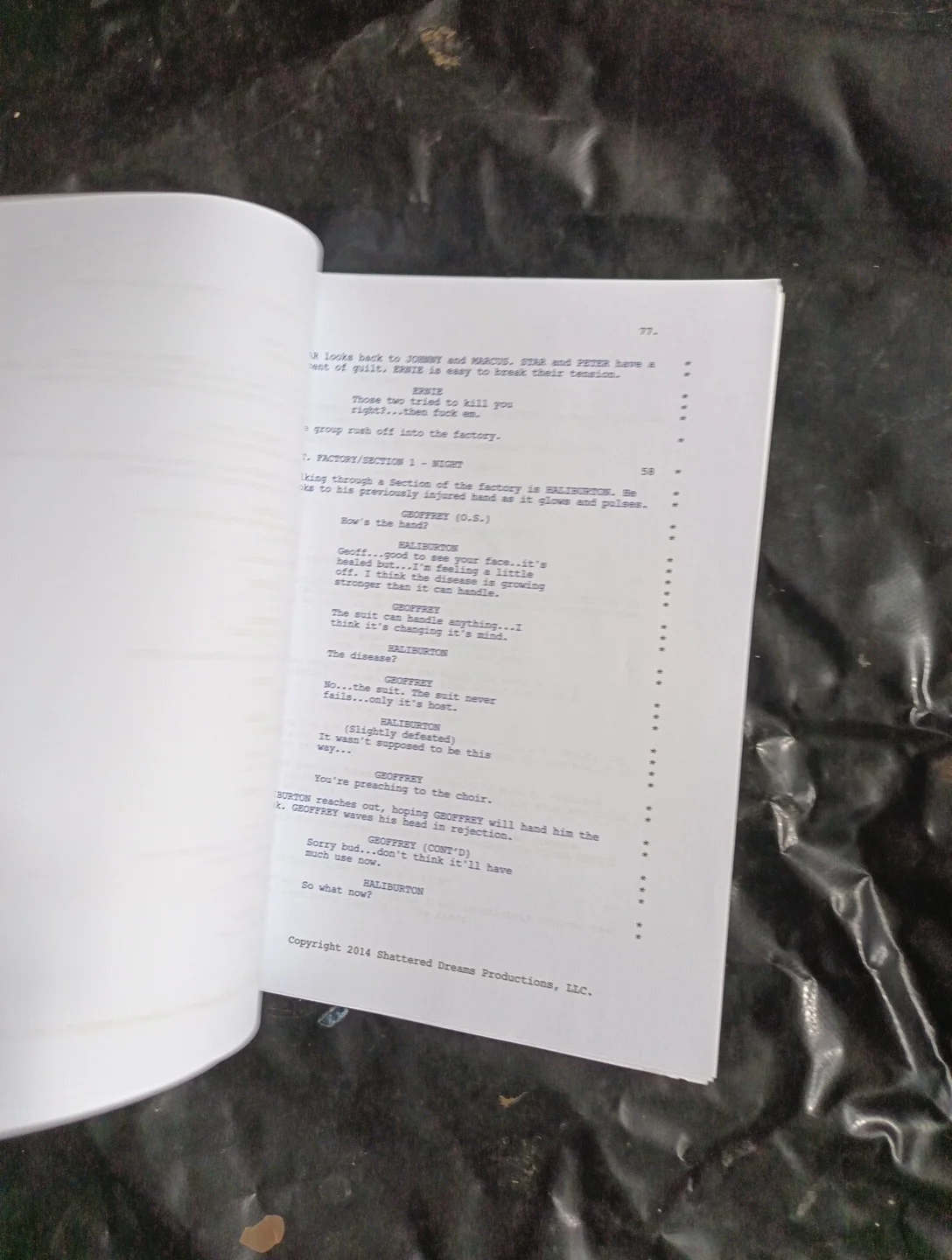 Original The Red Suit Signed Shattered Dreams Product Film Script / Screenplay., image 4