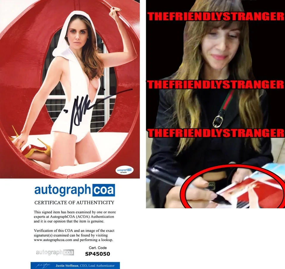 Alison Brie — Alison Brie signed 8x10 Photo EXCT PROOF o Hot SEXY Masters of the Universe ACOA